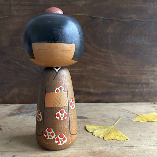 Vintage Japanese Sosaku Kokeshi Kimono, 1970s