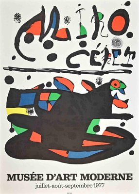 Vintage Joan Miró Modern Art Museum Poster, 1977-ZCI-2025340