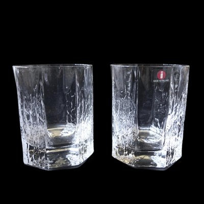 Vintage Katinka Whiskey Glasses from Iittala, Finland, 1980s, Set of 2-JKV-2027446