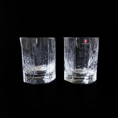 Vintage Katinka Whiskey Glasses from Iittala, Finland, 1980s, Set of 2-JKV-2027446