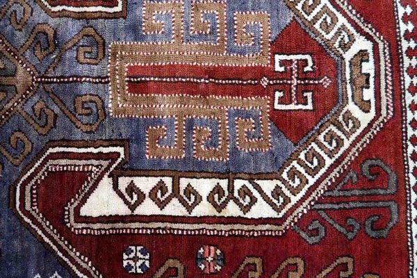 Vintage Kazak Rug, 1940s-JZV-1371691