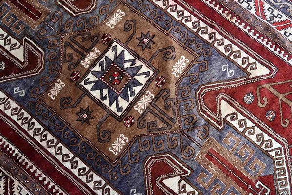 Vintage Kazak Rug, 1940s-JZV-1371691