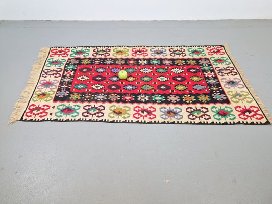 Vintage Kelim Bohemian Wall Hanging Boho Rug, 1950s-AXJ-2022493