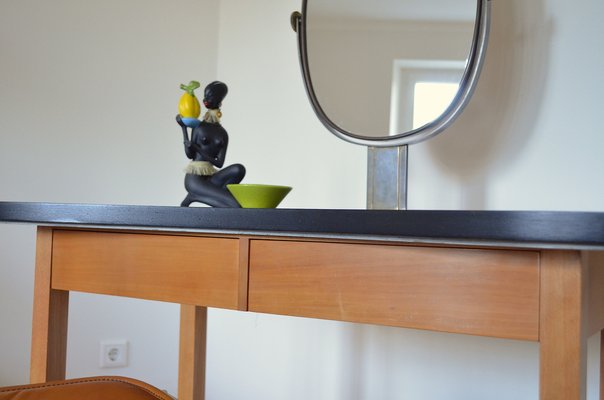 Vintage Kidney-Shaped Dressing Table, 1950s-OV-1803963