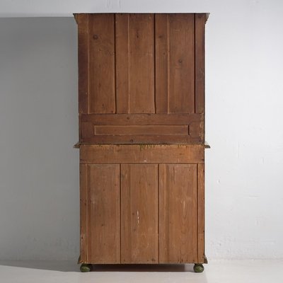 Vintage Kitchen Cabinet with Olive Green Patina, 1920-ZNJ-2035298