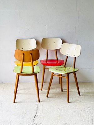 Vintage Kitchen Chairs by Ton, 1960s, Set of 4-ALG-2016667