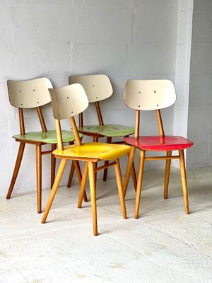 Vintage Kitchen Chairs by Ton, 1960s, Set of 4-ALG-2016667