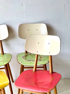 Vintage Kitchen Chairs by Ton, 1960s, Set of 4-ALG-2016667