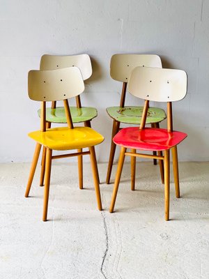 Vintage Kitchen Chairs by Ton, 1960s, Set of 4-ALG-2016667