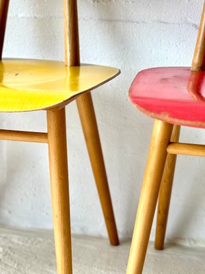 Vintage Kitchen Chairs by Ton, 1960s, Set of 4-ALG-2016667