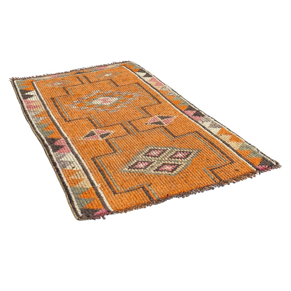 Vintage Kurdish Traditional Herki Rug, 1930s