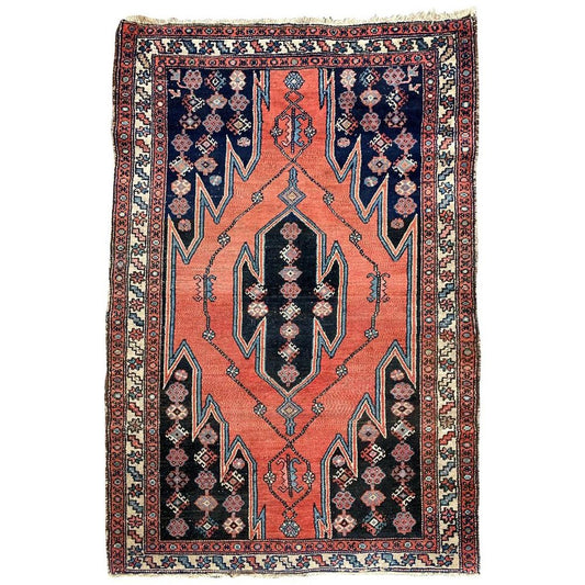 Vintage Kurdish Zanjan Rug