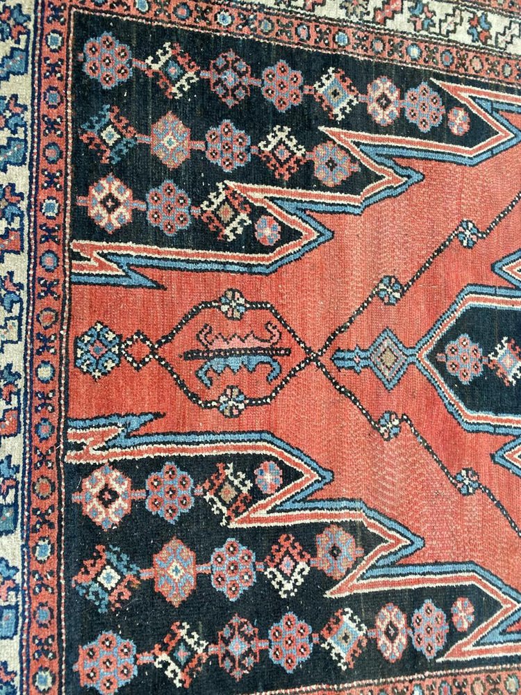 Vintage Kurdish Zanjan Rug