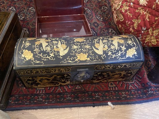 Vintage Lacquer Cushion Box-TEP-1749366