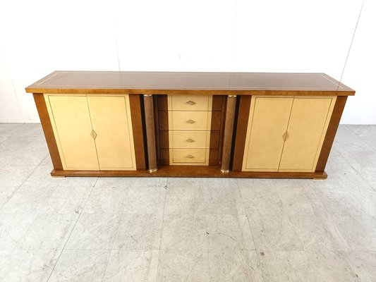 Vintage Lacquered Goatskin Credenza, 1970s-IRH-1787404