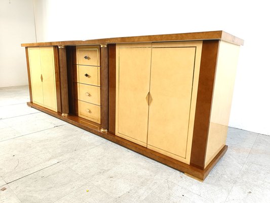 Vintage Lacquered Goatskin Credenza, 1970s-IRH-1787404