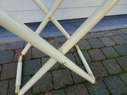 Vintage Lacquered Metal Butler Folding Table, 1970s-AWL-1430787