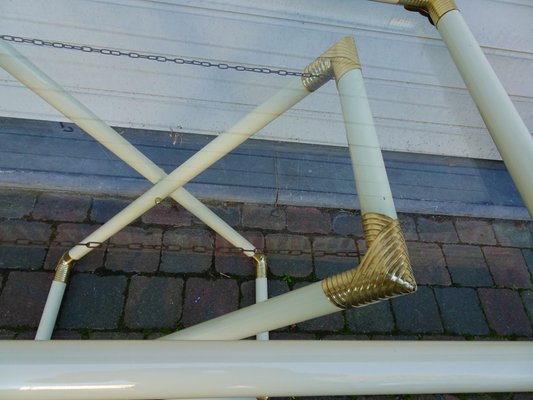 Vintage Lacquered Metal Butler Folding Table, 1970s-AWL-1430787