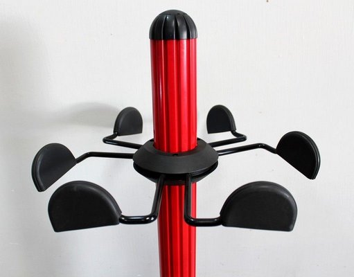 Vintage Lacquered Metal Coat Rack from Seccose, 1980s-RVK-885694