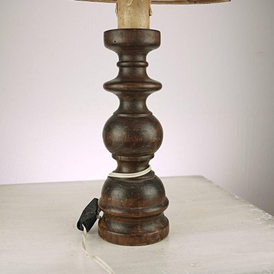 Vintage Lamp with Wood Base-EOS-1700097