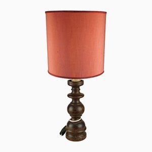 Vintage Lamp with Wood Base-EOS-1700097