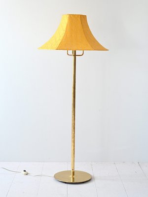 Vintage Lamp with Yellow Lampshade, 1960s-QWP-2033972