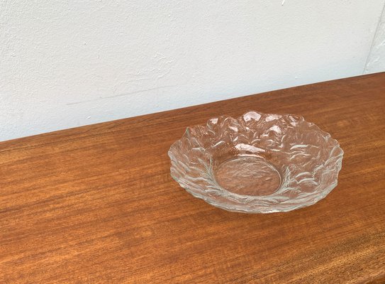 Vintage Large Ice Glass Bowl, 1970s-UAH-1319305