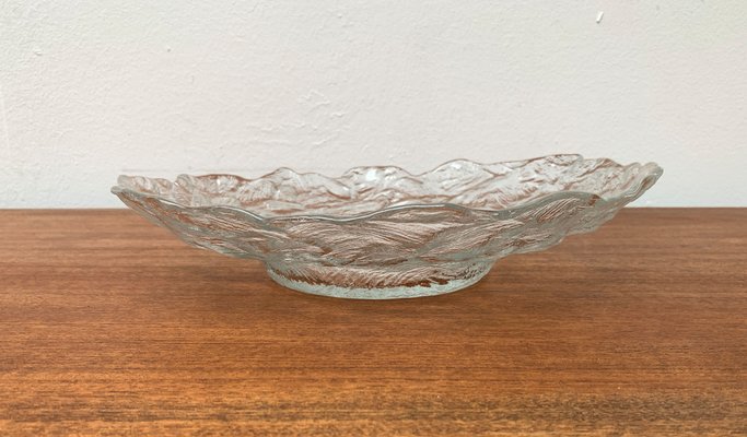 Vintage Large Ice Glass Bowl, 1970s-UAH-1319305