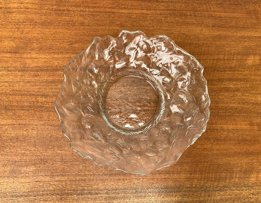 Vintage Large Ice Glass Bowl, 1970s-UAH-1319305