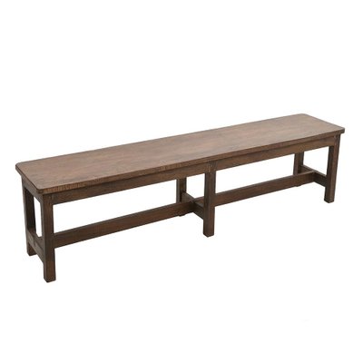 Vintage Large Wooden Bench-NQ-1771480