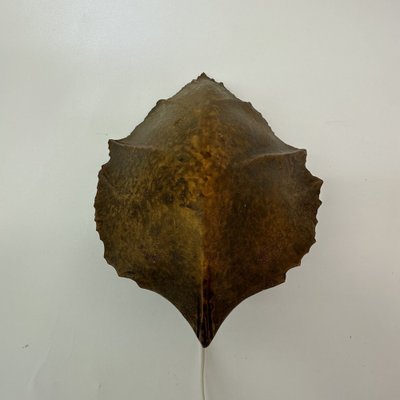 Vintage Leaf Wall Lamp, 1970s-BGP-1721192