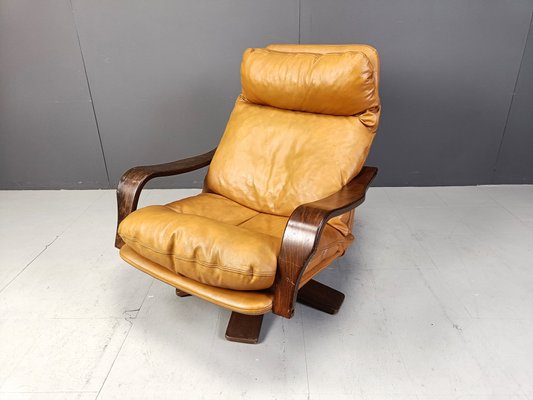 Vintage Leather and Bentwood Armchair, 1970s-IRH-2015880