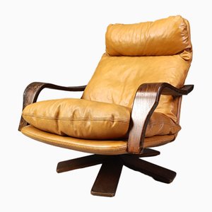 Vintage Leather and Bentwood Armchair, 1970s-IRH-2015880