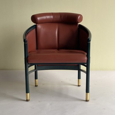 Vintage Leather Armchair by Thonet, Vienna, 1990s-HWV-1309672