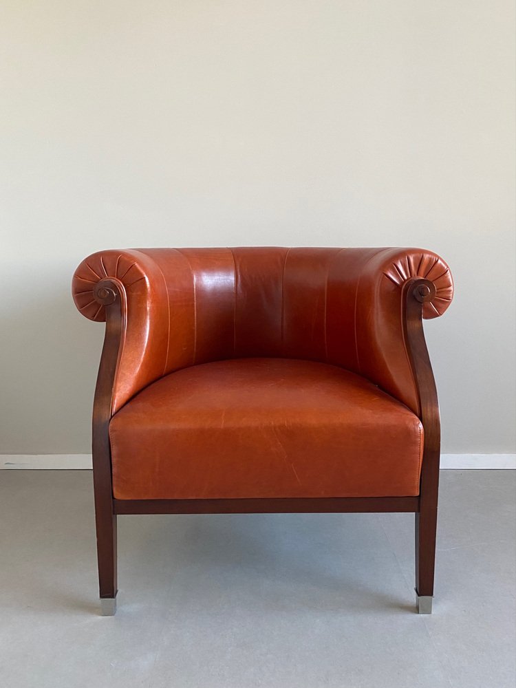 Vintage Leather Armchair from Annibale Colombo