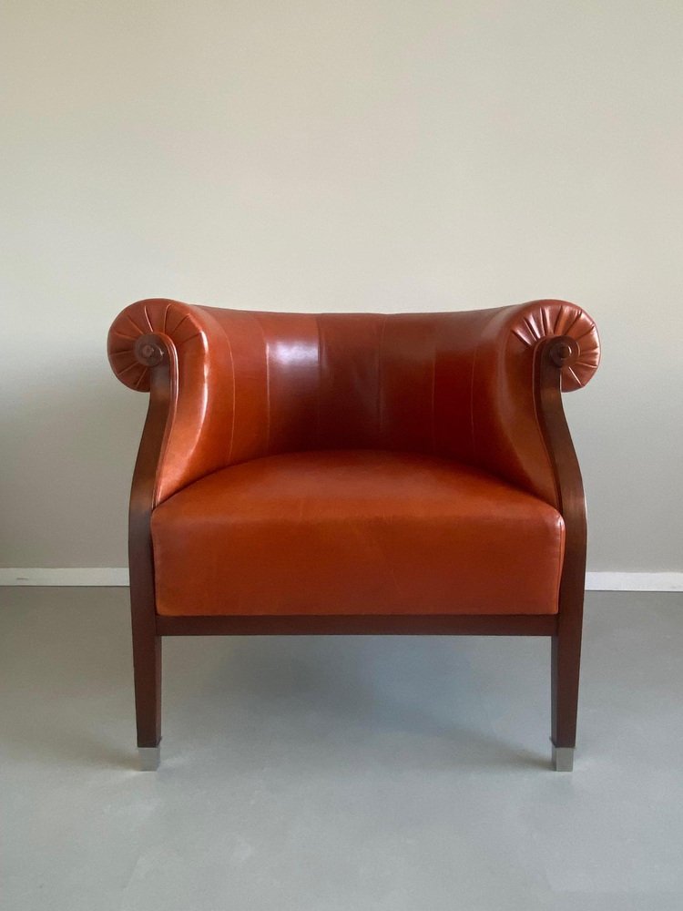 Vintage Leather Armchair from Annibale Colombo