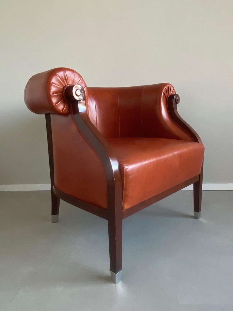 Vintage Leather Armchair from Annibale Colombo