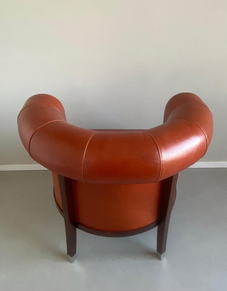 Vintage Leather Armchair from Annibale Colombo