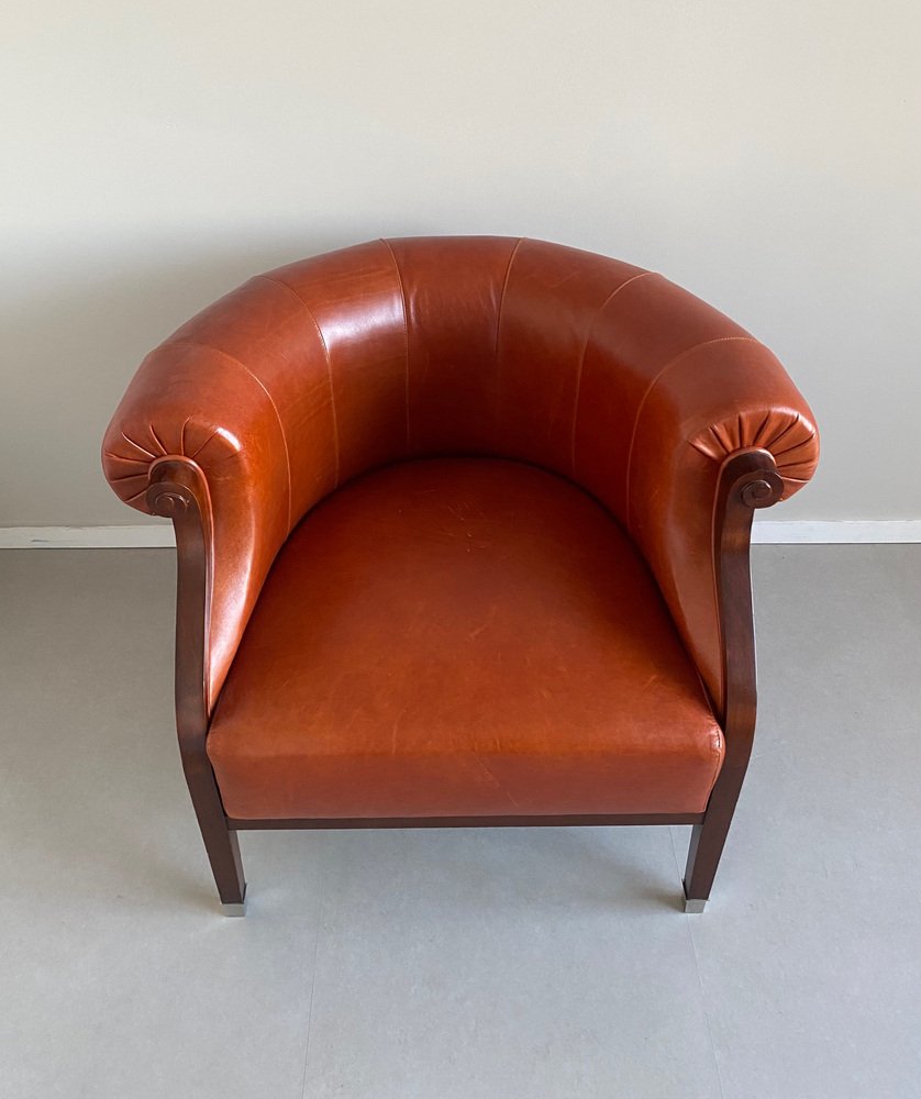 Vintage Leather Armchair from Annibale Colombo