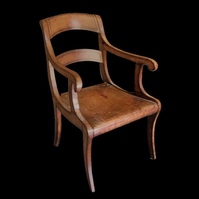 Vintage Leather Chair from Maitland Smith-TCS-1368566