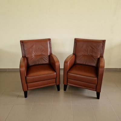 Vintage Leather Chairs, Set of 2-ITF-2021964