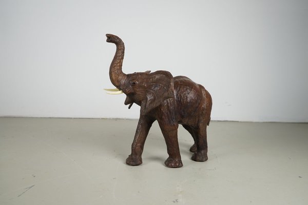 Vintage Leather Elephant, 1970s-IIE-728732