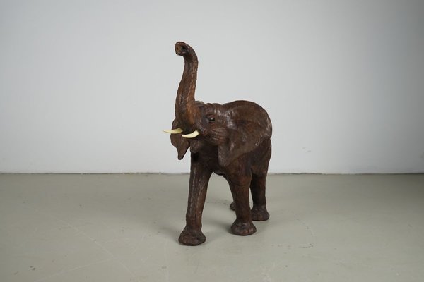 Vintage Leather Elephant, 1970s-IIE-728732