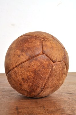 Vintage Leather Medicine Ball, 1930s-AOX-2024589