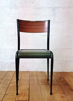 Vintage Leather Model 510 Chairs from Mullca, 1950s, Set of 3-NMC-1320559