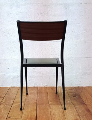 Vintage Leather Model 510 Chairs from Mullca, 1950s, Set of 3-NMC-1320559