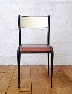 Vintage Leather Model 510 Chairs from Mullca, 1950s, Set of 3-NMC-1320559