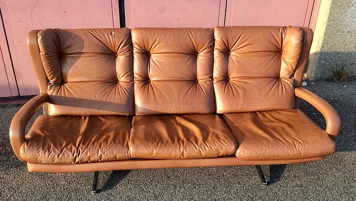 Vintage Leather Sofa, 1970s-DY-1124728