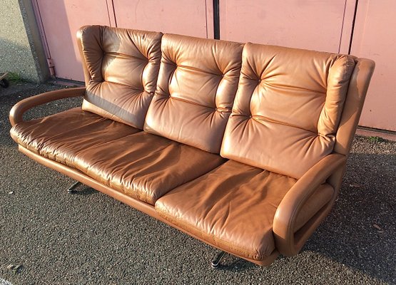 Vintage Leather Sofa, 1970s-DY-1124728