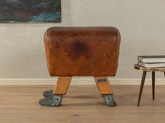 Vintage Leather Stool, 1960s-GPP-1822670